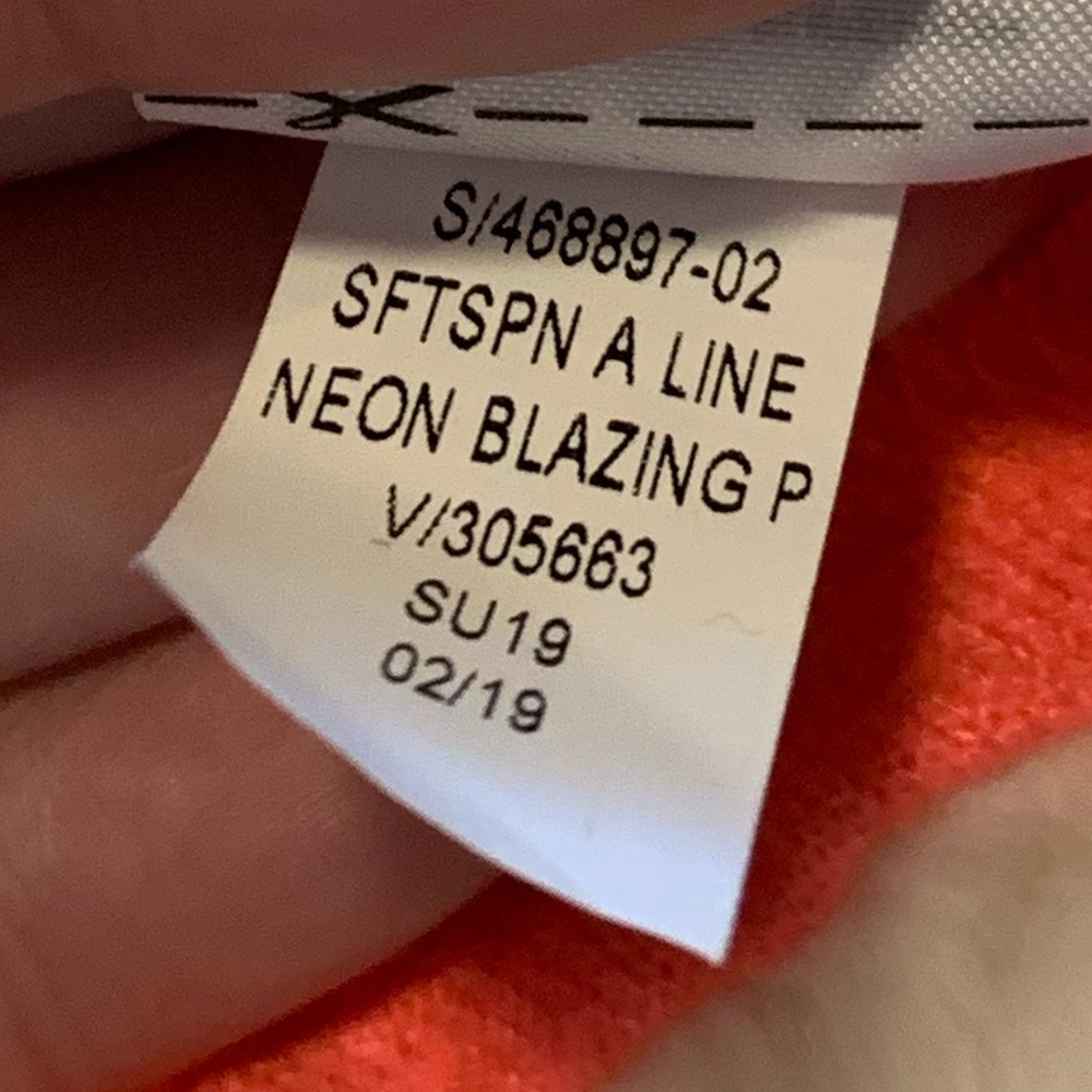 Gap Neon Pink Soft-Spun Sleeveless Swing Dress - Picture 10 of 10
